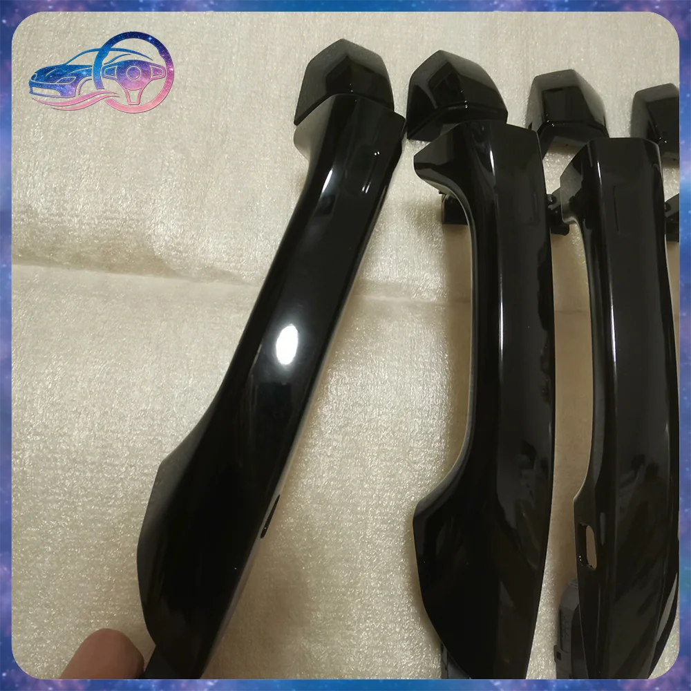

Brand black door handles for Audi A6L C8, a set of four ADA6LC8MBSHS
