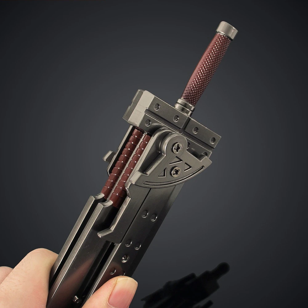 25cm Fantasy Anime Game Peripheral Cloud Buster Sword High quality Metal weapons Model Craft Ornament Boy's Holiday Gift Set Toy