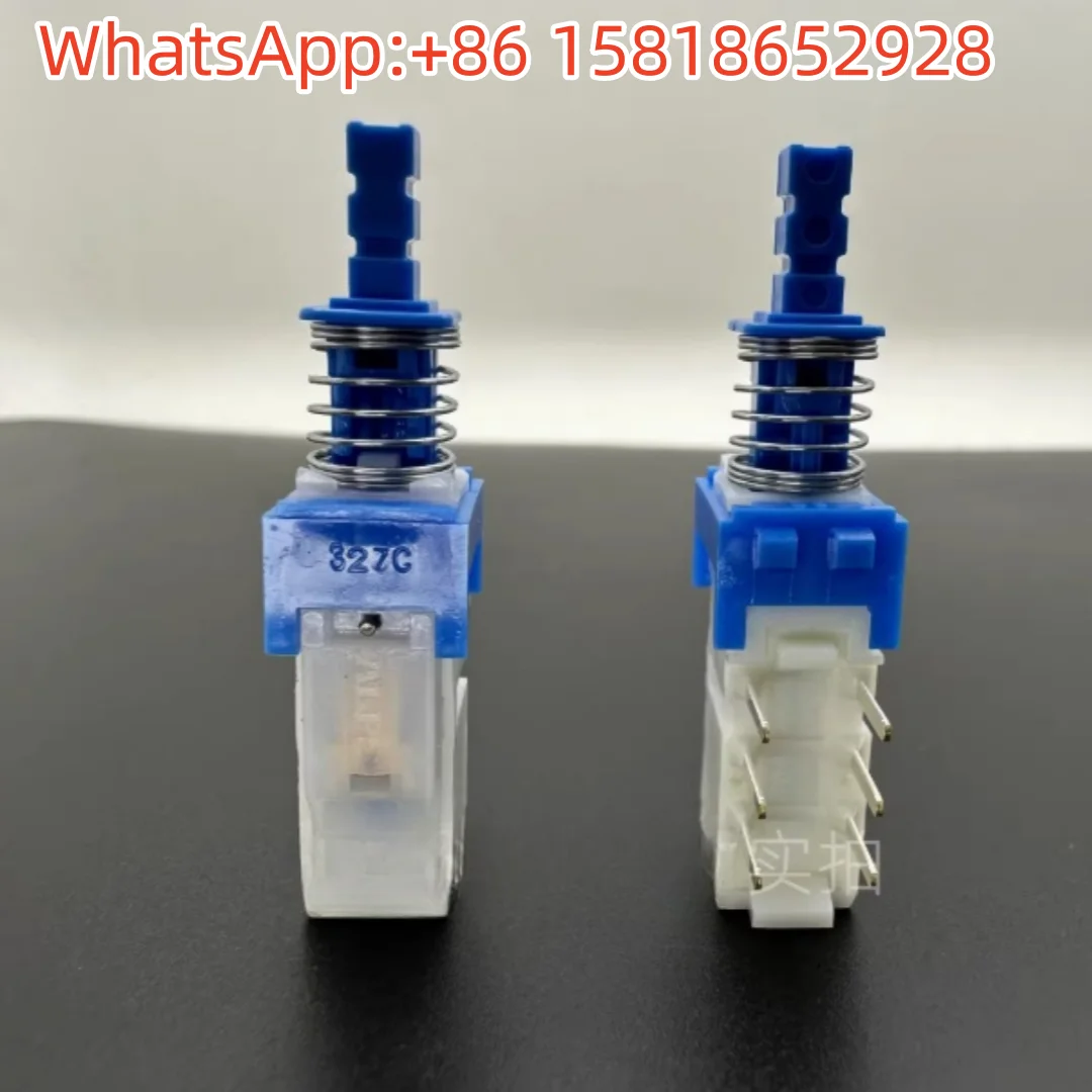 

2pcs 327C 348C Self-Locking Switch Double Row 6 Pin Power Button Straight Key Switch Piano Key Switch Button Japan ALPS