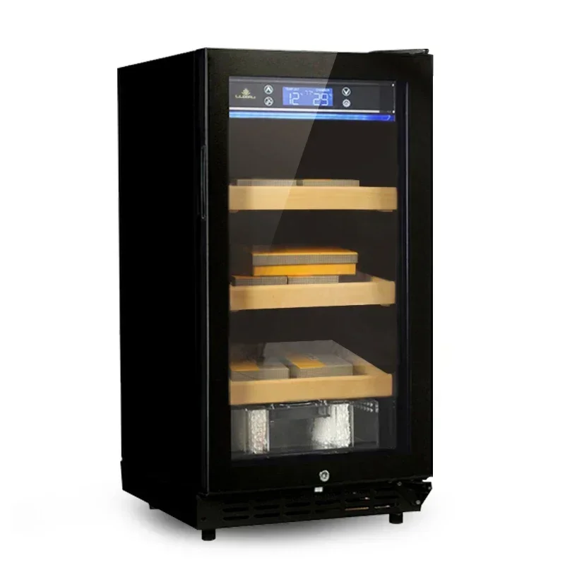 New Household Cigar Cabinet Constant Temperature And Humidity Cigar Cabinet Three-layer Cigar Case Wine Cabinet