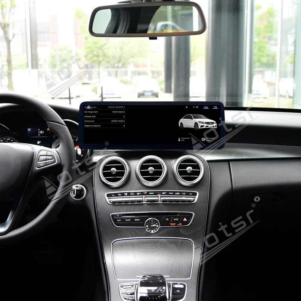 Radio para coche con sistema operativo Linux, pantalla de 14.9 pulgadas para Mercedes-Benz Clase C/Clase V/Clase X 2015-2018, CarPlay inalámbrico, Android Auto, Hi-Fi, DSP
