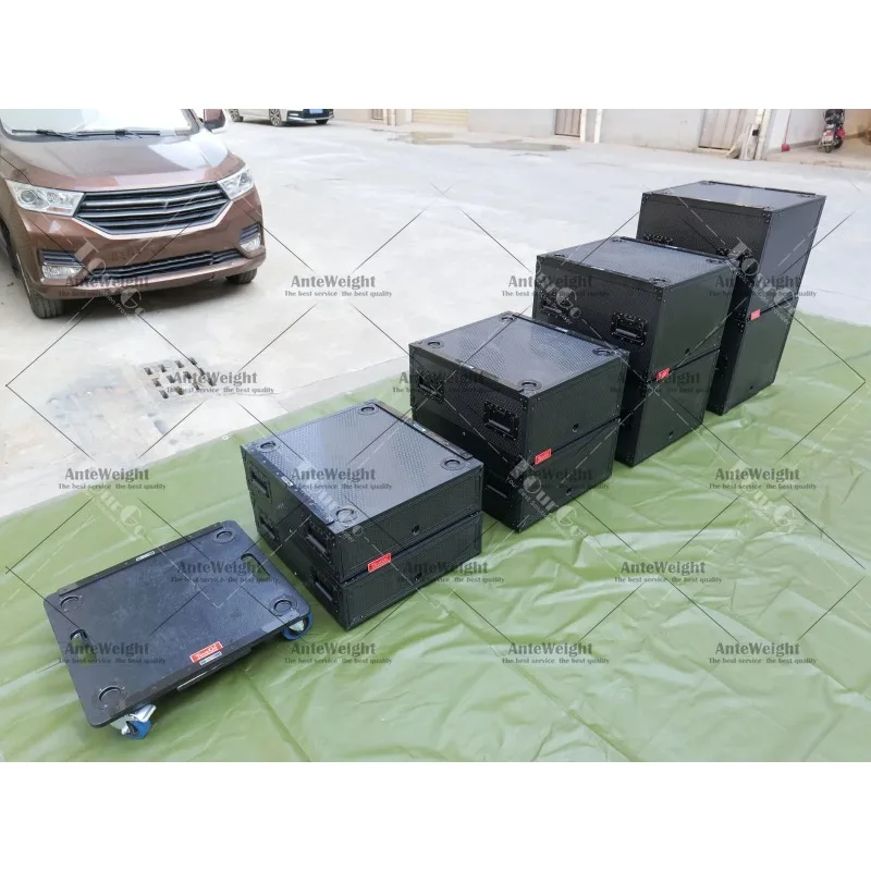 19inch  2U 4U 6U 8U 10U DJ ATA Shock-Proof AMP Rack Flight Road Transport Slide & Slam Rack Flight Cases