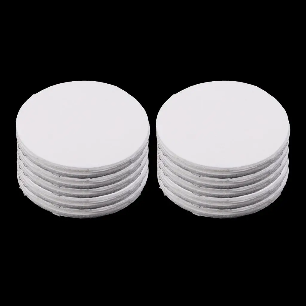 Round Microwave Kiln Paper Ceramic Fiber Insulation Sheet Glass Fusing Blanket White 115mm for Craft Projects