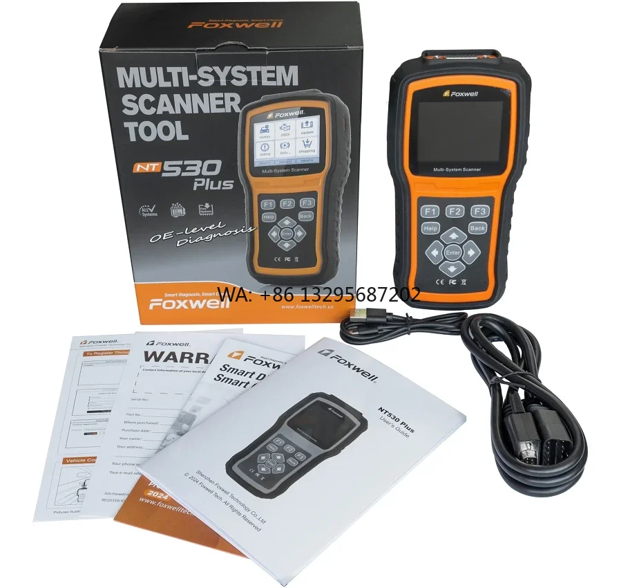 

FOXWELL NT530 PLUS WIFI Multi-System OBD2 Diagnostic Scanner With Oil Reset, ABS, EPB, DPF, SRS Airbag Fualt Code Reader Tool