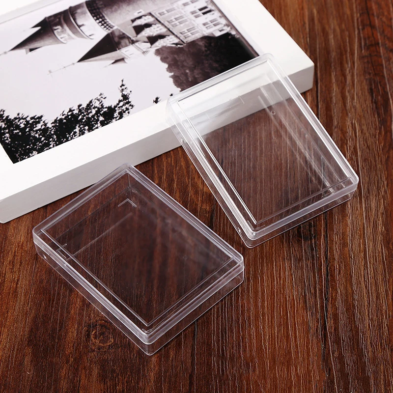 Transparent Plastic Boxes Playing Cards Container Storage Case Packing Poker Game Card Box For Board Games Club