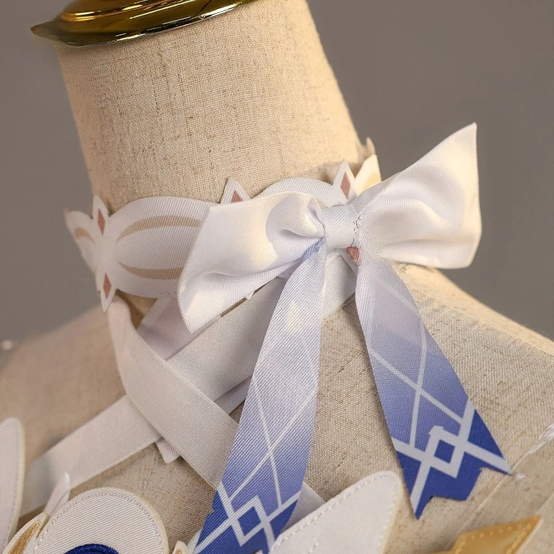 ANIMECC XS-2XL كولومبينا تأثيري حلي شعر مستعار لعبة Genshin تأثير Fatui تأثيري هالوين ملابس عيد الميلاد للنساء