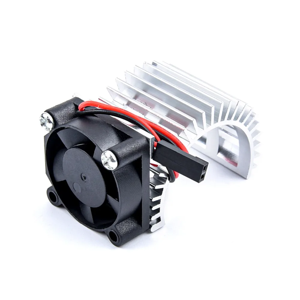 30X30mm Aluminum 2838 2845 2850 380 390 Motor Heat Sink & Cooling Fan 3-6V HeatSink For HSP 28006 RC 1/16 Electric Car