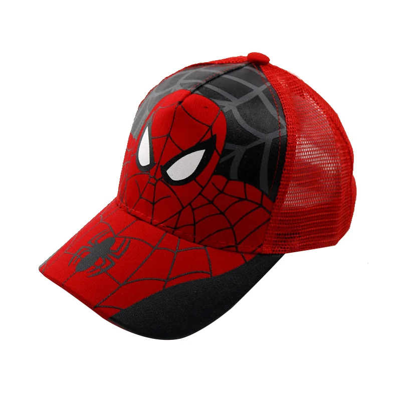 Disney Anime Spider Mans Baseball Cap Boys Autumn Baby Hats Spiderman Cartoon Children\'s Fashion Sun Caps Kids Hat Cap Gift 2-8y