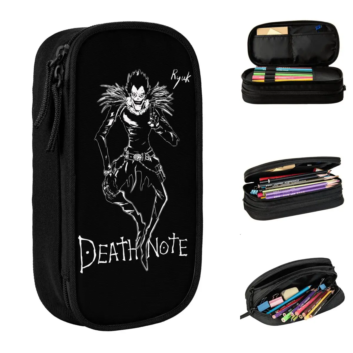 

Cute Death-Note Pencil Cases Pencilcases Pen for Girls Boys Big Capacity Bag School Supplies Gift Stationery