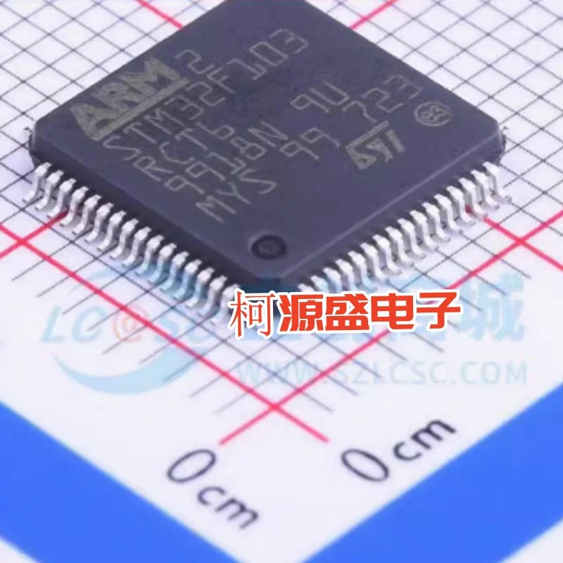 Pacote STM32F103RCT6 LQFP-64 novo, produto original e genuíno