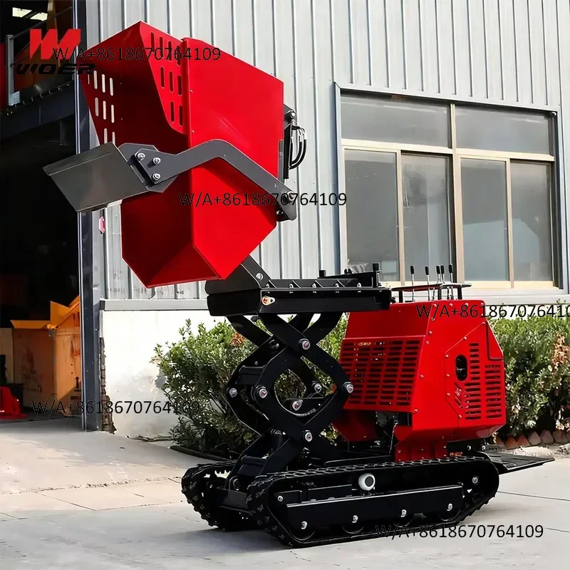 Хит продаж: мини-самосвал Voer F1000S с бензиновым двигателем, гусеничным приводом, грузоподъемностью 1000 кг, для дома и сада.