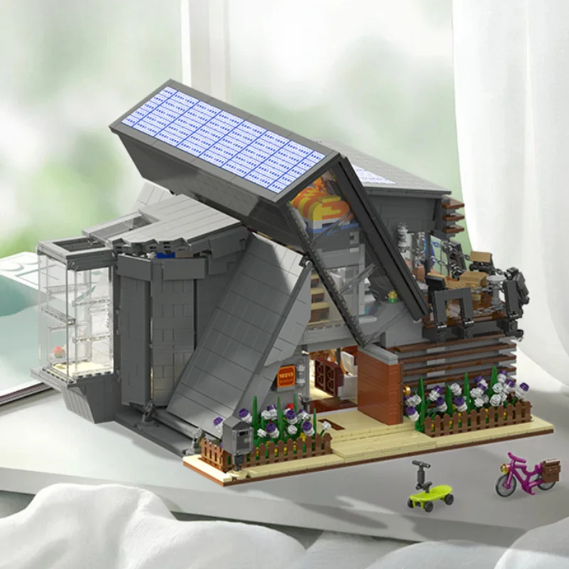 Die Lambda-Hausblöcke, Street View-Stil, DIY-Lernspielzeug, ideales Geburtstagsgeschenk für kreative junge Leute