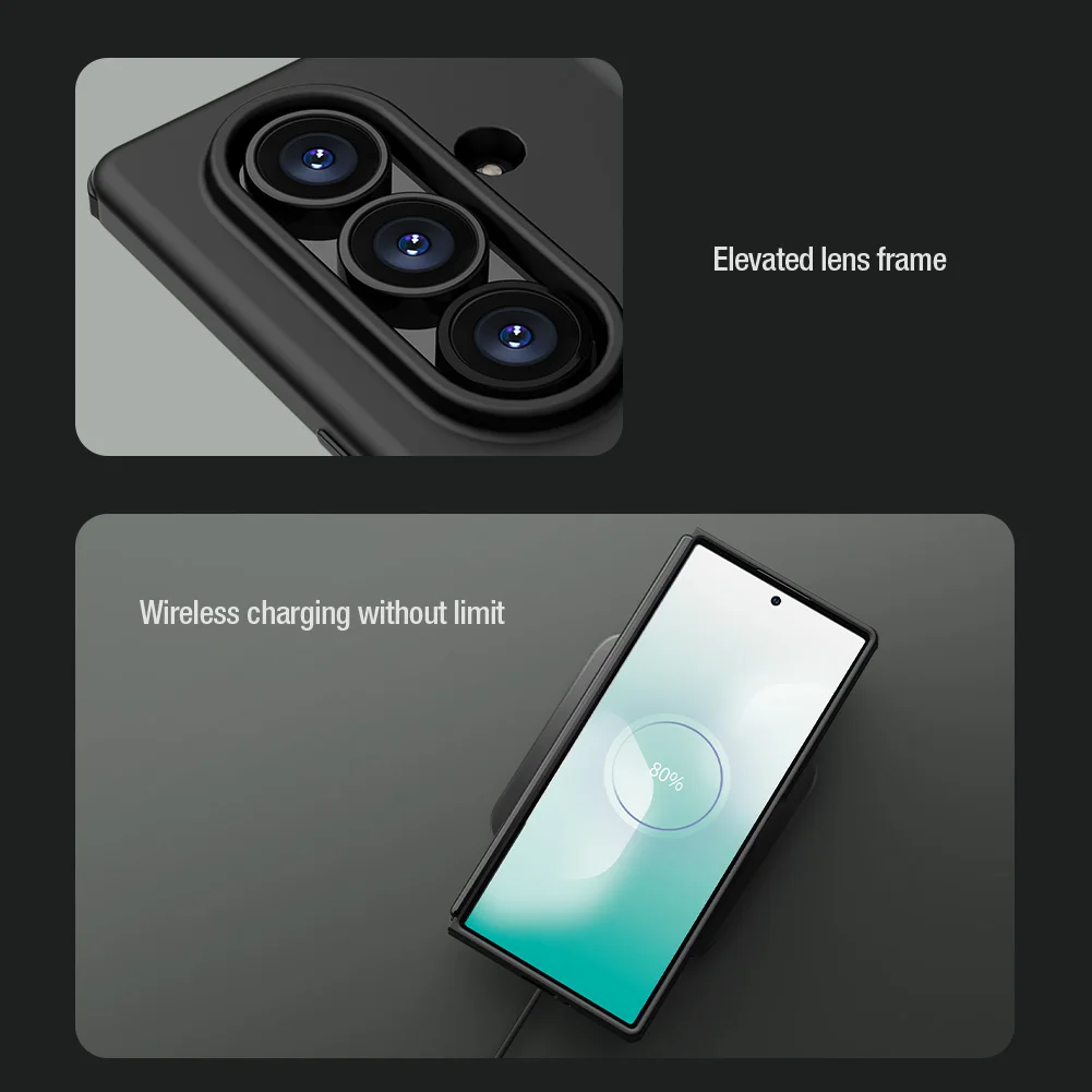 

For Samsung Galaxy Z Fold 7 5G Nillkin Case Silky Silicone Flex Pure Fold Soft Touch with Customs S-Pen Cases Protection Cover