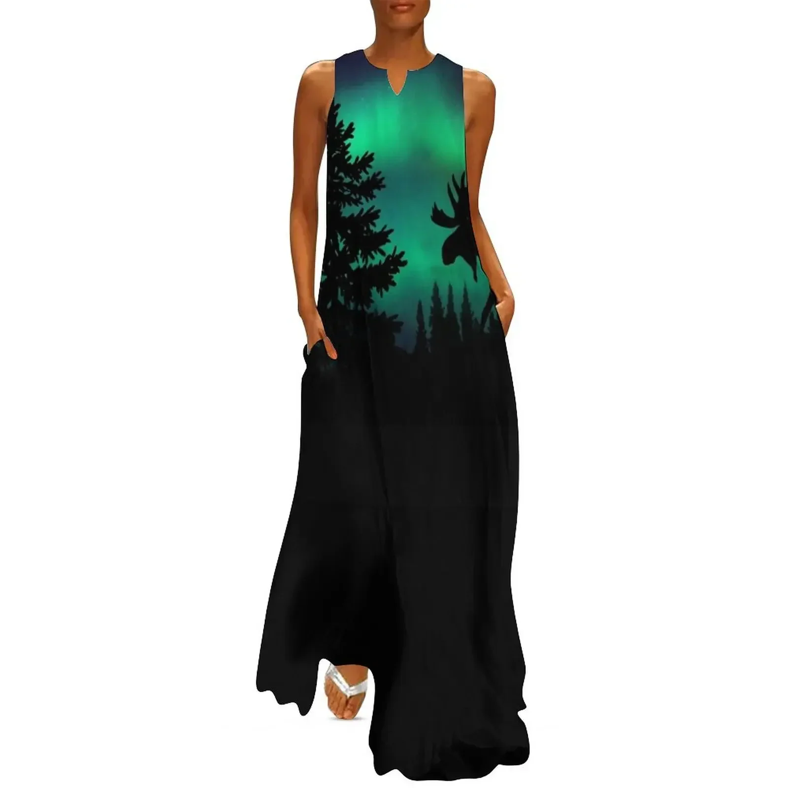 

Moose Long Dress Woman clothing Woman's evening dress Dance dresses birthday dress for women