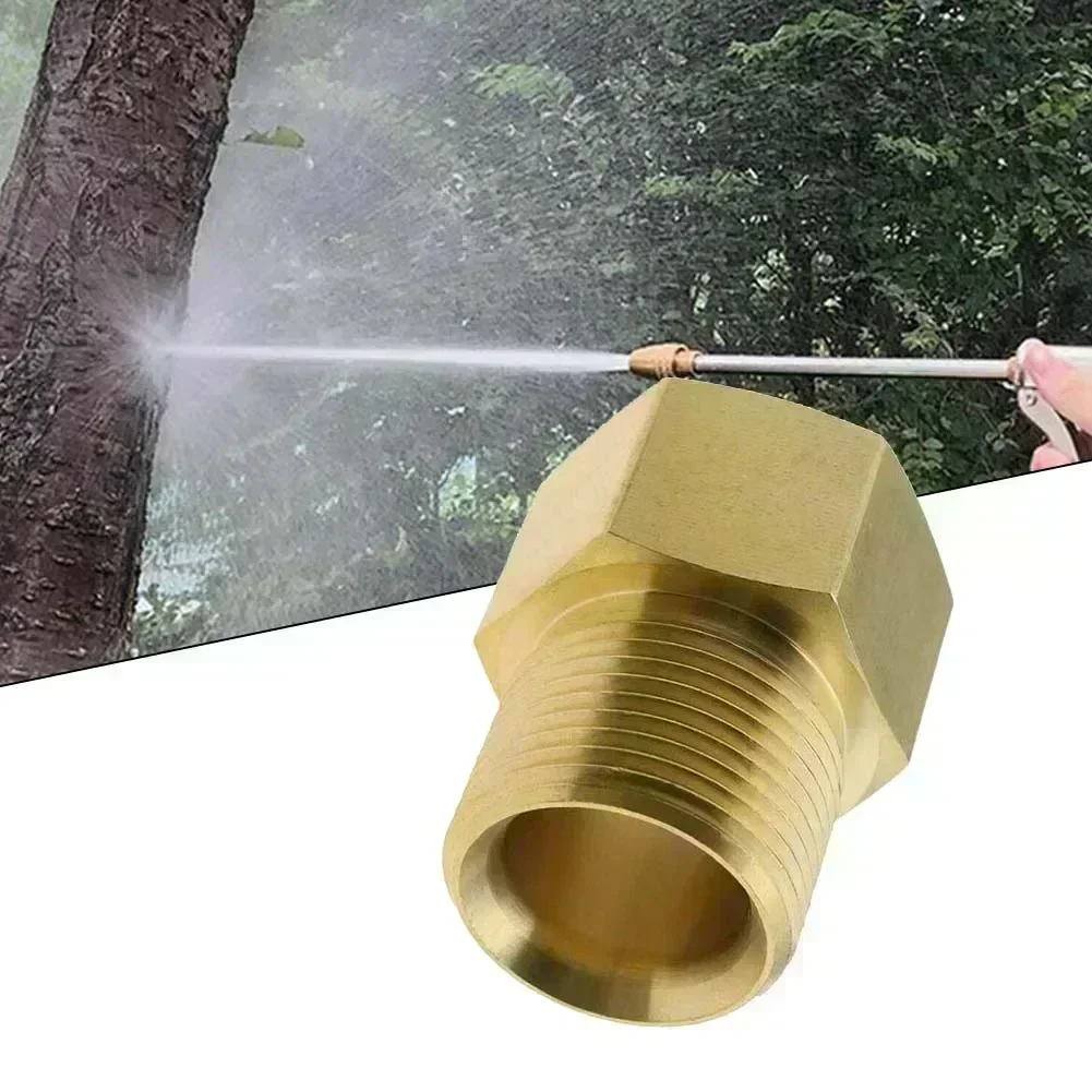 Pressure Washer Hose Adapter Connector Brass Metric M22 14mm Female Thread To G1/2 Male For Garden Watering Cleaning Accessories