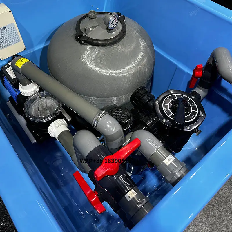 

Factory Supply Swim Pool Sand Filter Fiberglass Side Mounted Sand Filter Pump for Water Treatment Filtration