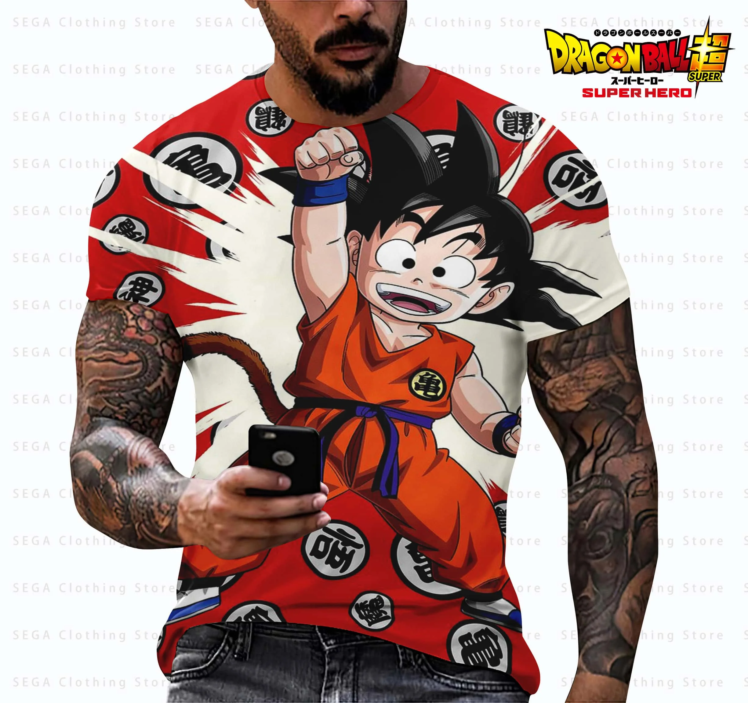 

Anime Dragon Ball Goku Vegeta 3D Print Kids Boys T Shirt Summer Fashion Tops Harajuku Style Adult 100- 6XL Children's Clothing