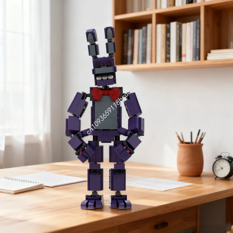 

474 шт. MOC FnaF 1 Бонни игровая модель строительные блоки архитектура сборка игрушки идея рождественские подарки образование дети день рождения