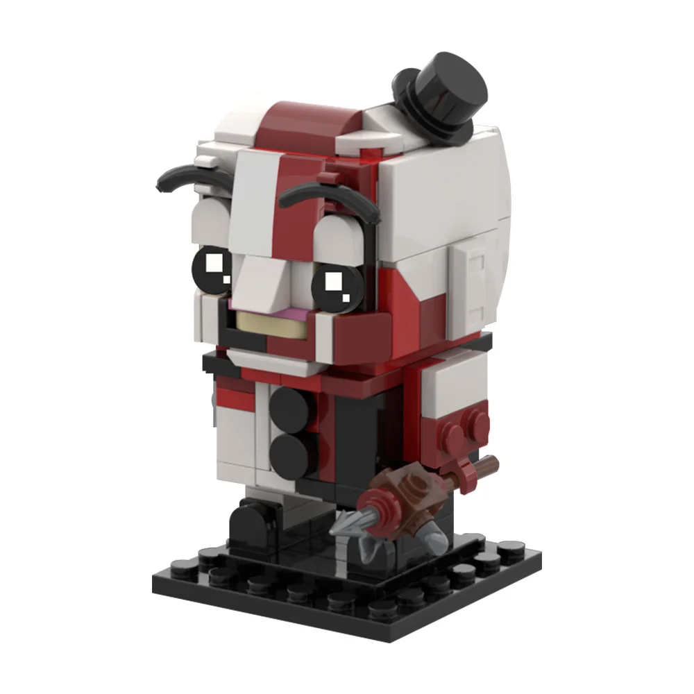 

Конструктор Gobricks MOC Artsys Clowns Brickheadz: Модель Strawberry Jam Edition, коллекционная игрушка из кирпичиков, подарок