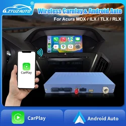 Car Ai Box Wireless Carplay Android Auto For Acura YD3 MDX TLX ILX RLX 2014-2018 Dual Screen Original Screen Support Mirroring