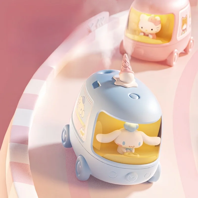 

Sanrio, Hello Kitty Kuromi Cinnamoroll аниме Bus Pair Spray Humidifier беспроводной мини портативный беззвучный Ночник светильник gift