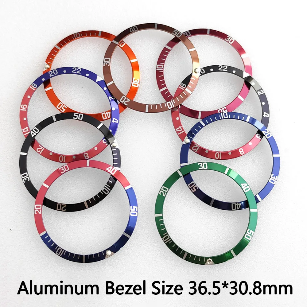 

Sloping Aluminium Bezel Insert 36.5*30.8mm Replacement of Watch Accessories parts Watch Cases Replace Accessory Bezel Ring