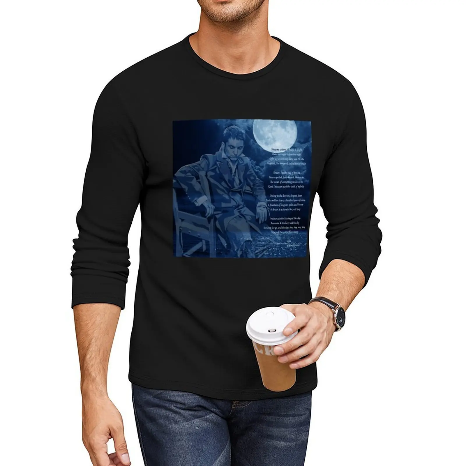 

Mitch Grassi of Pentatonix as Prince of Fae with Poem Long T-Shirt aesthetic clothes customized t shirts t shirt men
