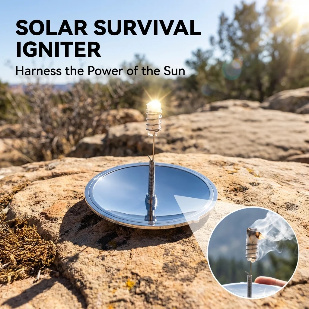 

Portable Solar Igniter For Outdoor Hiking Camping Mini Solar Focus Ignition Science Toy Educational Learning Spare Ignition