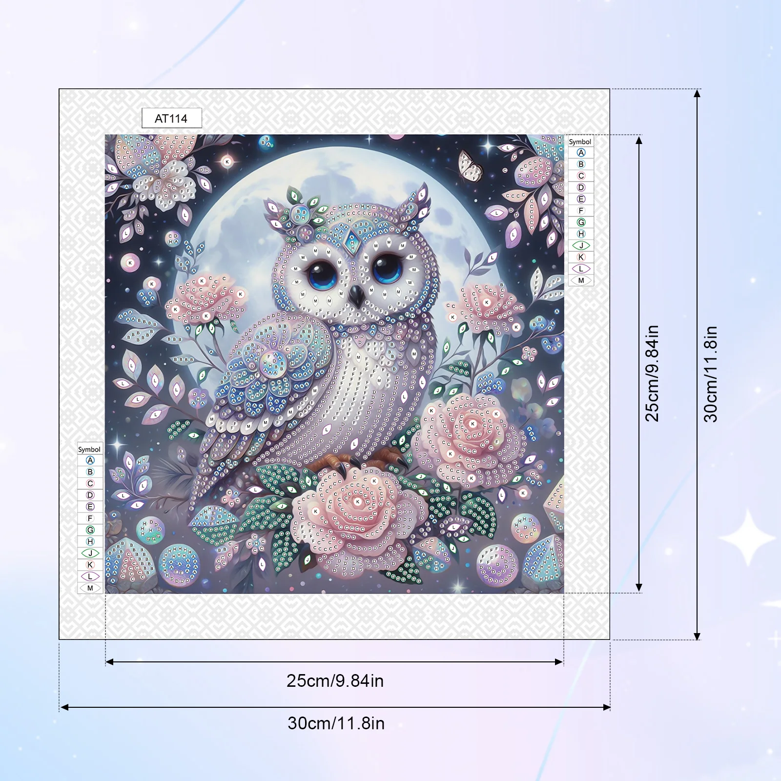 Owl Special Shape Diamond Art Painting Kit for Adult Beginner,Crystal Diamond pecial Shape Kit for Home Wall Decoration Gift