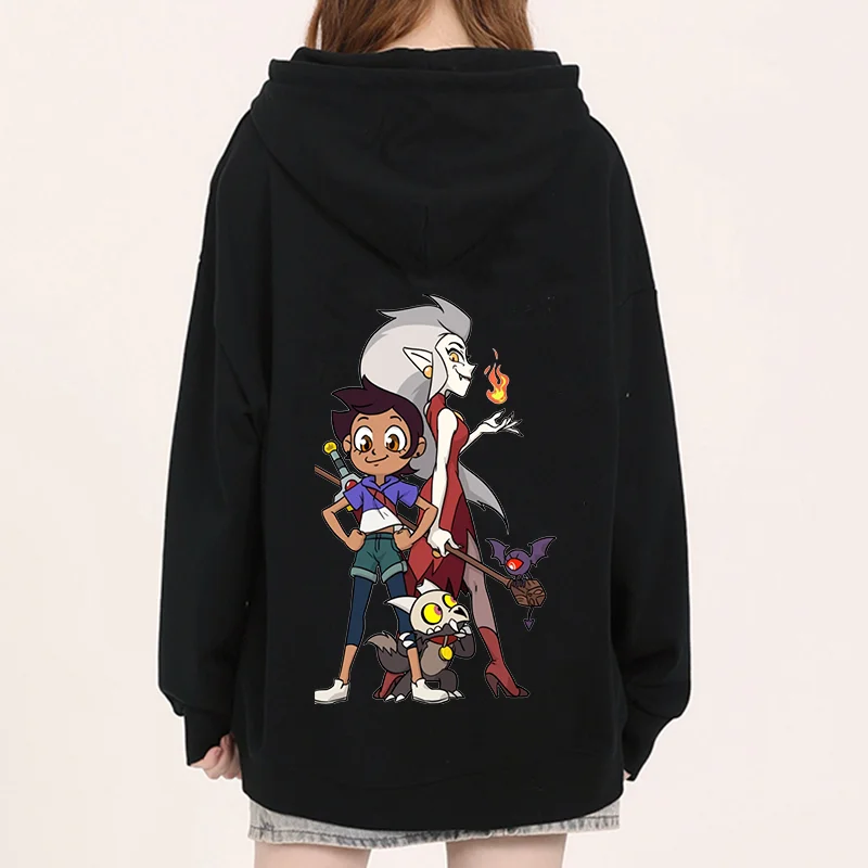 Disney The Owl House Men Women Hoodies Casual Hip Hop Streetwear Long Sleeves Sweatshirts Boys Girls Autumn Tops Coats