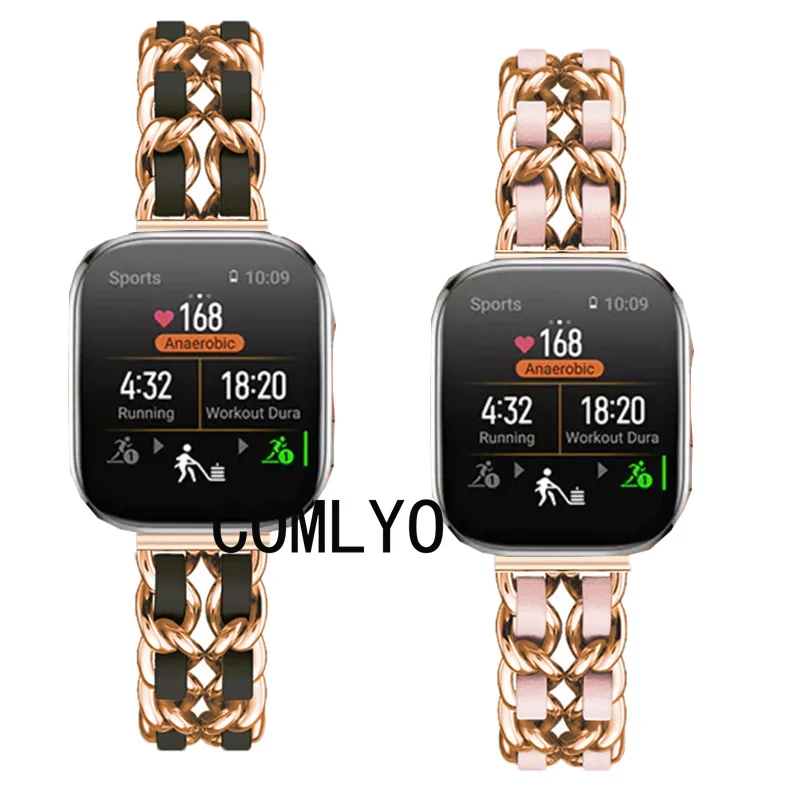 Для Amazfit Bip 6, ремешок для умных часов, браслет из нержавеющей стали «сделай сам», женский и мужской ремень Для Amazfit Bip 6, ремешок для умных часов, браслет из нержавеющей стали «сделай сам», женский и мужской ремень