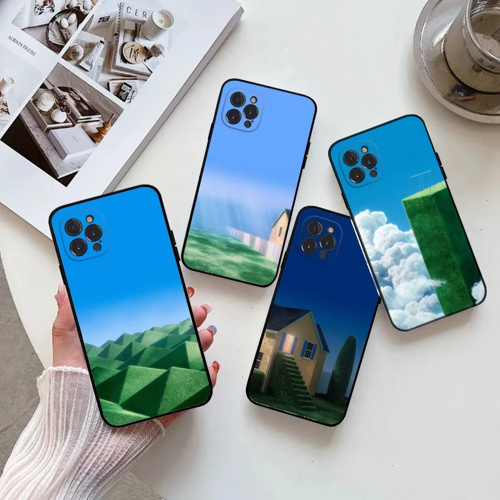 

Comfortable aesthetics Phone Case For IPhone 16,15,14,13,12,11,Pro,Max,Mini,8,7,Plus,SE2,X,XR,XS,MAX Silcone Soft Covers