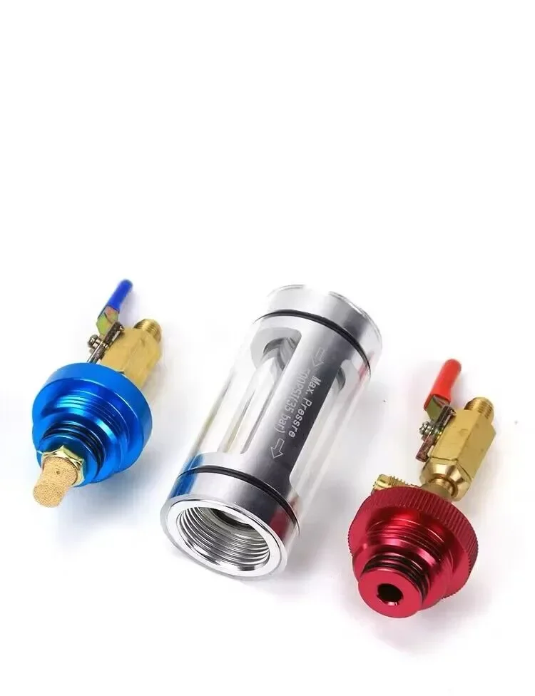 

Useful Car AC Refrigerant Liquid Fill Port, Vacuum Coolant Radiator Repair Tool Kit Assembly Parts