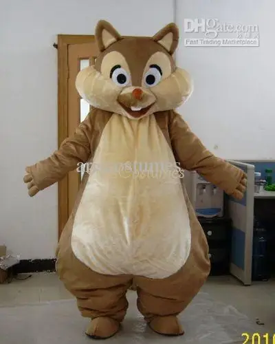 New Adult Character Chipmunks Halloween Christmas Dress Full Body Props Outfit Mascot Costume