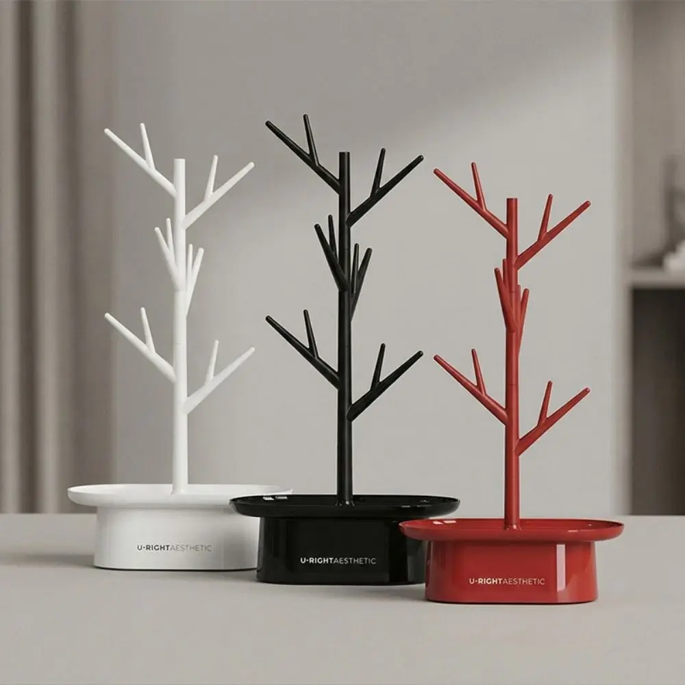 New Tree Shape Jewelry Rack with Base Multifunctional Ring Bracelet Organizer Jewelry Display Stand Office