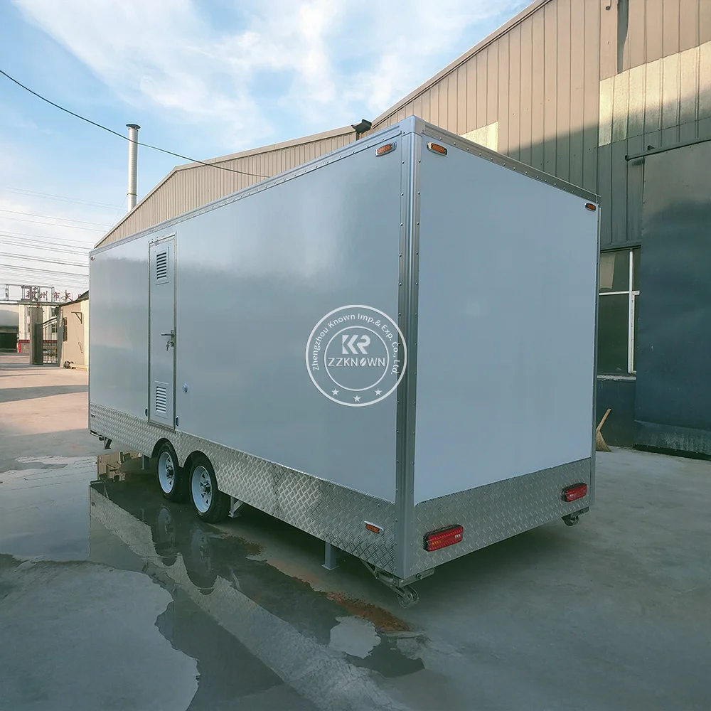 Customizable Luxury Mobile Portable Toilet Trailer Bathroom Mobile Washroom Portable VIP Toilet Trailer for Beach or Park Use