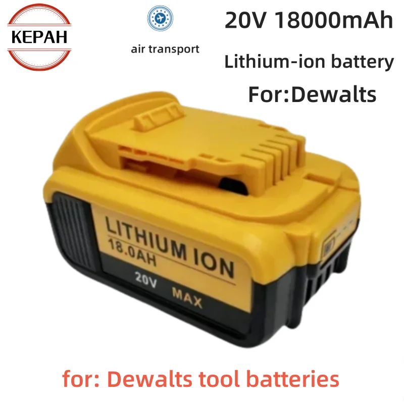 New 100% Original 18000mAh 20V for Dewalt Power Tool Battery DCB206 20V 18.0Ah Battery DCB206 20V Battery DCB205 DCB204-2