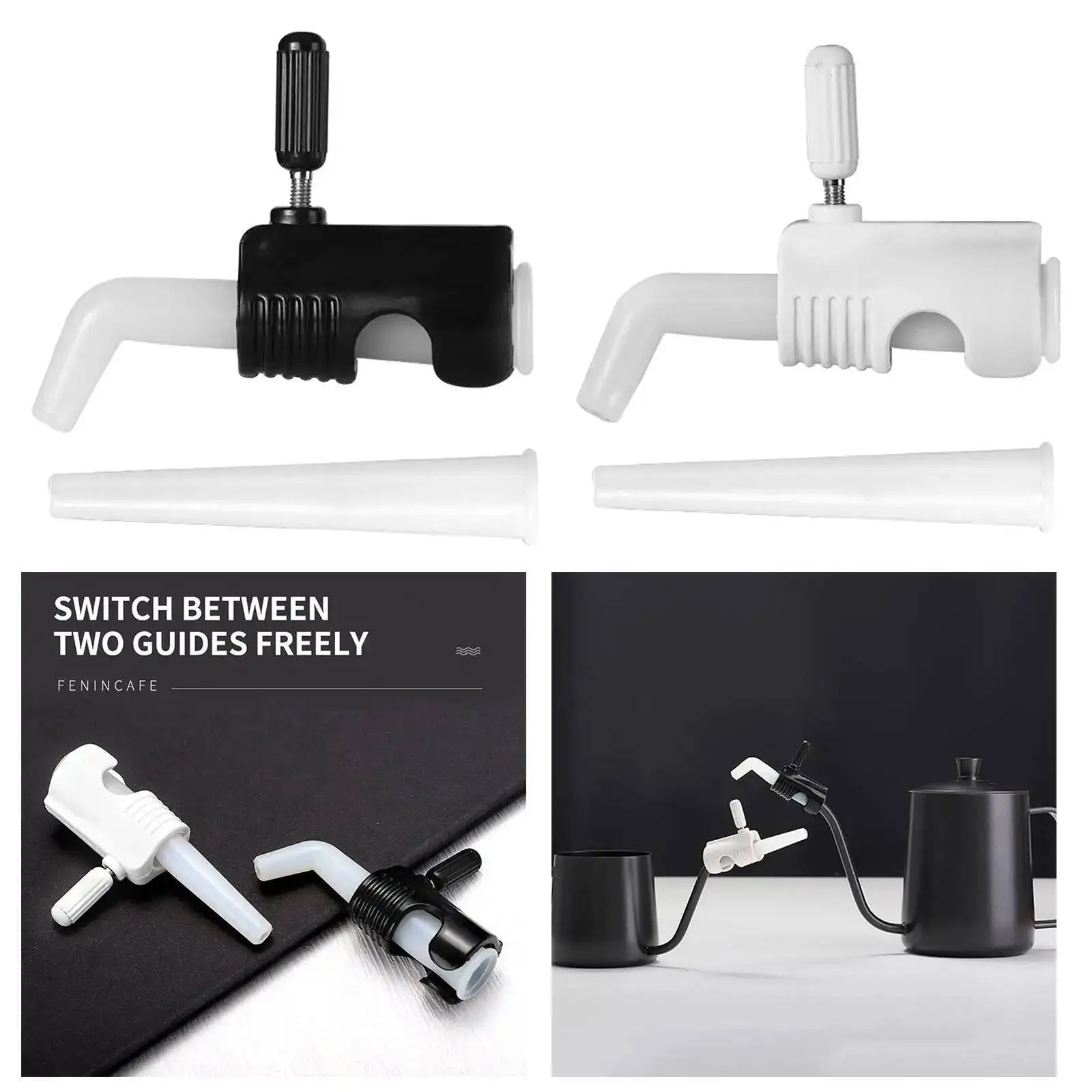 Coffeeware Coffee Makers Pour Over Coffee Kettle Gooseneck Drip Kettle Flow Control Valve Accessaries for Coffee Kitchen