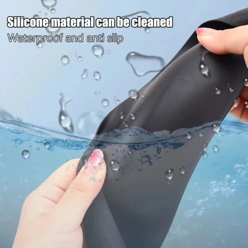 Silikon-Lenkradabdeckung, elastische Schutzhülle, mehrfarbig, Auto-Innenraum-Dekorationsabdeckung aus Silikagel für Männer und Frauen – Detail 4