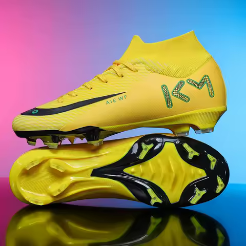 New Men Match Football Boots Ankle Non-Slip TF/FG Professional Soccer Shoes Boys Sneakers Comfortable Sports Shoes Unisex