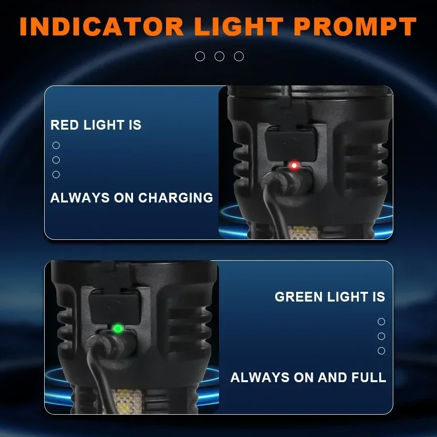 Mini LED Flashlight Super Bright With COB Side Light Rechargeable Handheld Flashlight For Outdoor Emergency Light For Camping