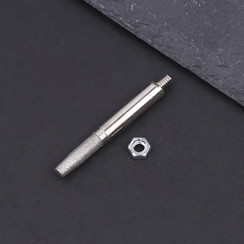 Diamond Coated Grinding Head for Chainsaw, Sharpener Parts, Cylindrical Burr, File Grinding Tools, 4mm, 5mm, 6mm, 3pcs por conjunto