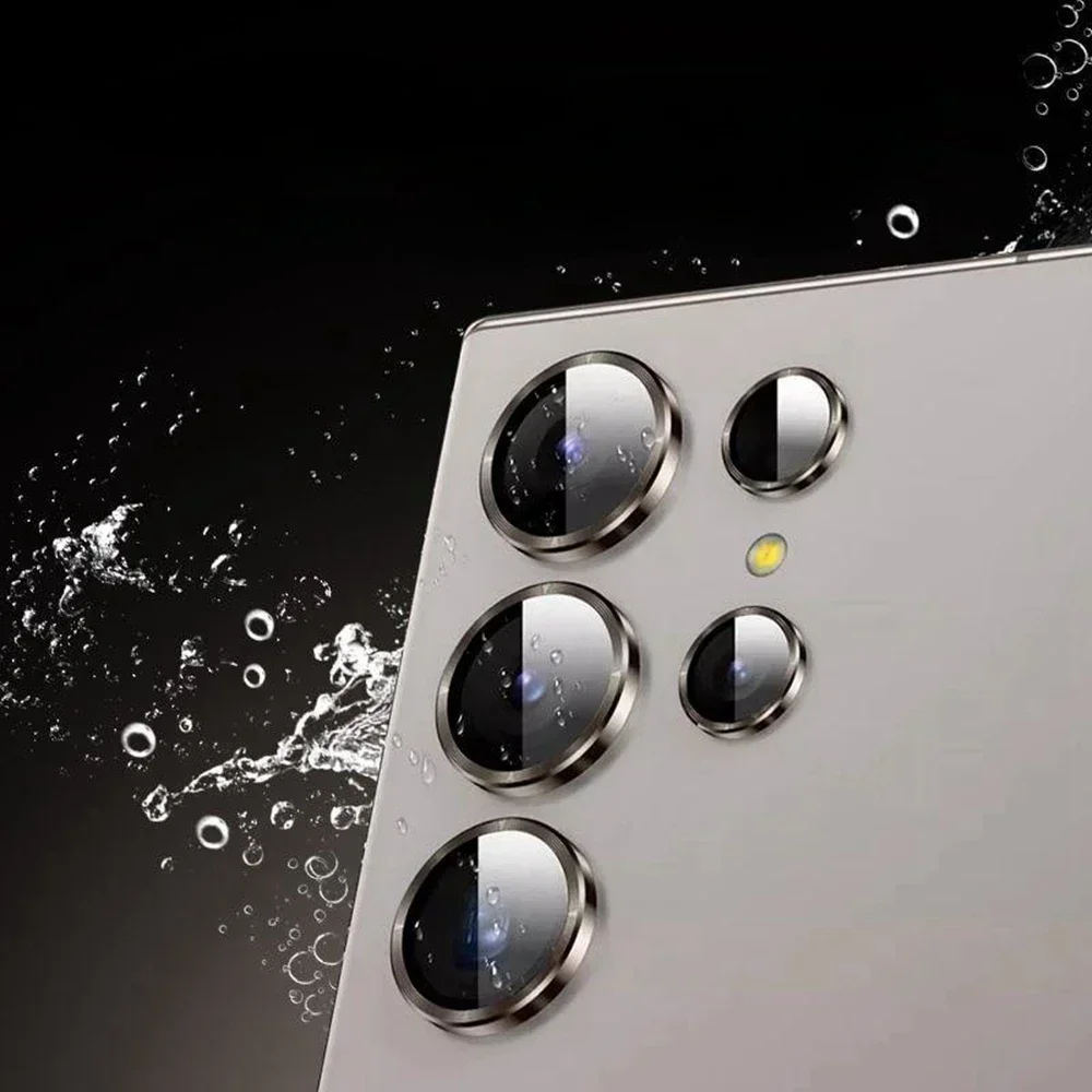 For Samsung S24 Ultra Metal Camera Protector Case Tempered Glass Lens Ring For Samsung Galaxy S24 Plus Ultra S24Ultra Lens Film