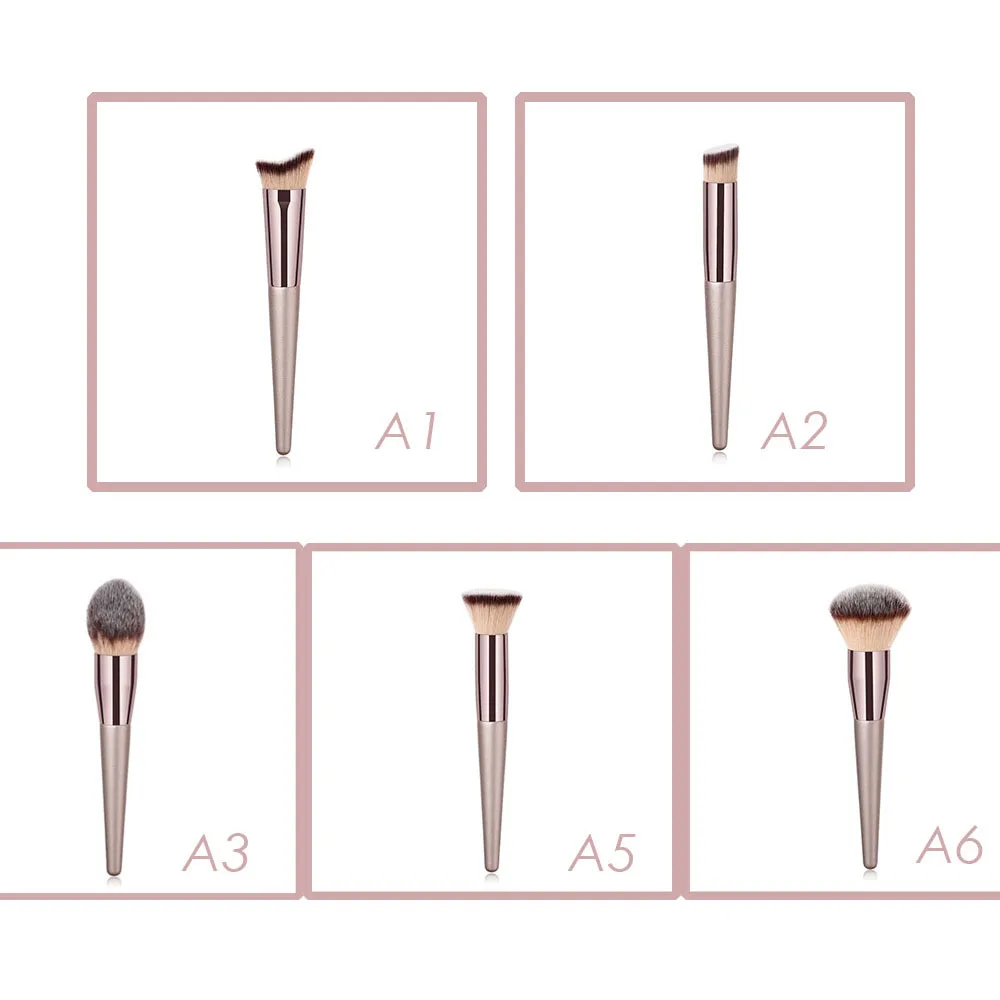 Big Size Single Contour Brush Custom Logo Buffer Blending Make Up Brush for Face Cheekbones Powder Cosmetics Tools