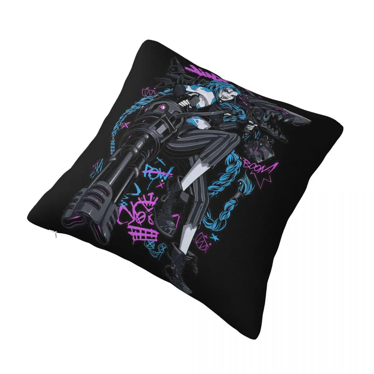 Home Decoration Arcane Jinx Game Pillowcases Accessories Pillow Cover Zippered Multi Size