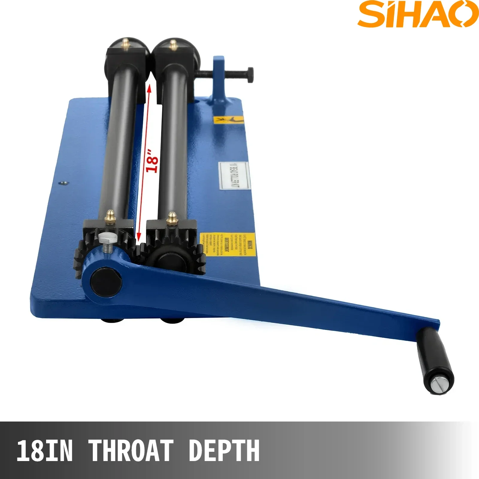 SIAHO 460mm 18" 1.2mm Machine à cintrer et à former les profilés, 6 jeux de rouleaux, profondeur de cintrage, pour la production de nervures renforcées