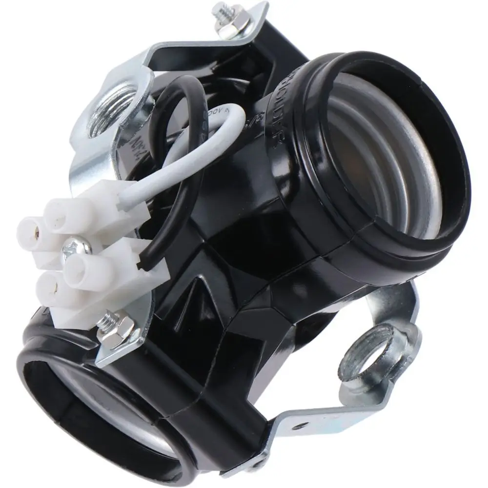 3-Heads E27 Lamp Accessories Thread Lamp Holder Bulb Socket Medium Ceiling Lamp