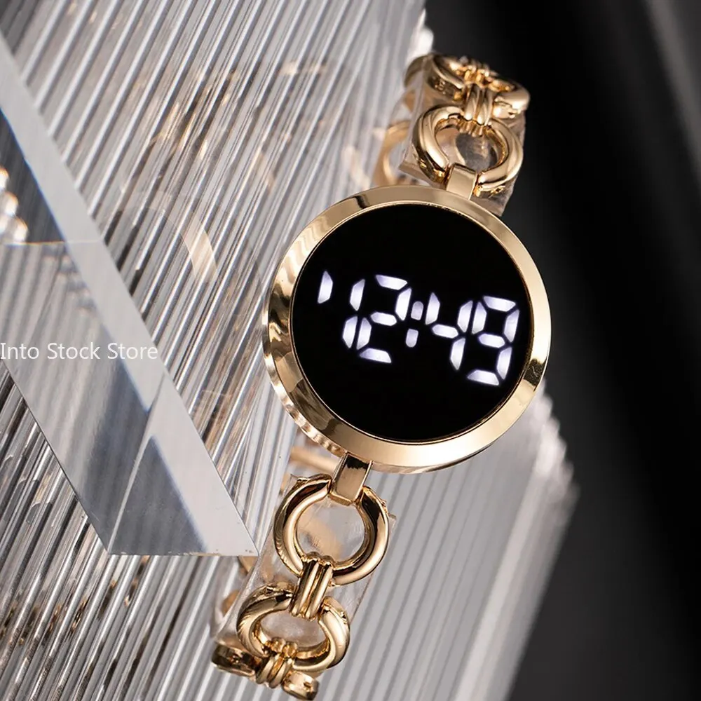Women's Fashion Small Simple Touch Screen Chain Watch Women Steel Belt Student Bracelet Electronic Women Fashion Watch image 6