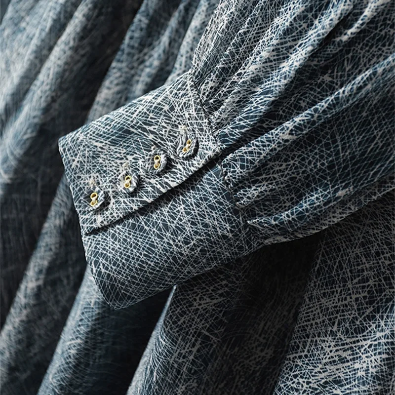 Saia de seda de comprimento médio de seda de camada dupla de alta qualidade vestido plissado feito à mão roupas femininas