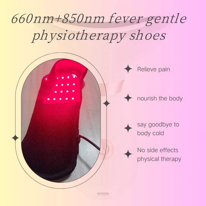 

2025 black technology physiotherapy shoes|650nm repair + 850nm analgesic heating therapy gentle physiotherapy|walking treatment